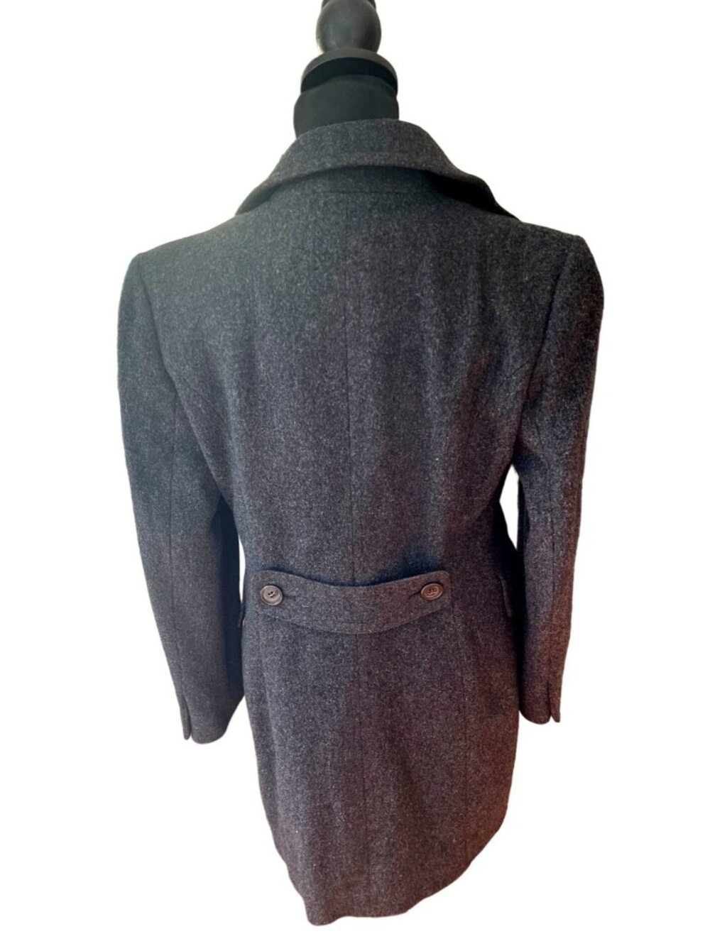 Vtg Perry Ellis Size 6 Portfolio Merino Wool Double Breasted Dress Coastal Chic - Picture 6 of 14